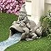 Collections Etc Frog And Gnome Decorative Downspout Extender Cover