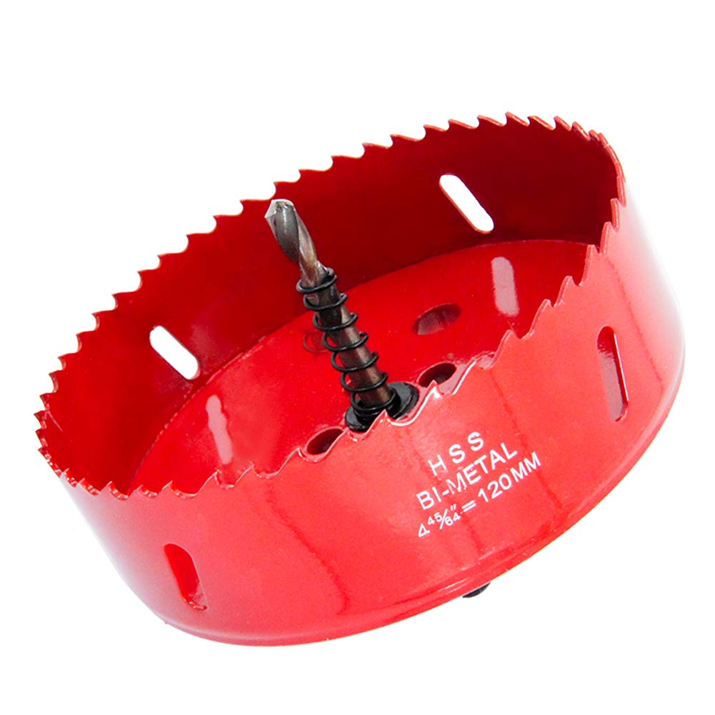 120mm Hole Saw LAIWEI Hole Cutter,For Drilling Wood, Aluminum Profiles,PVC and Other Materials(4-3/4"(120mm))…