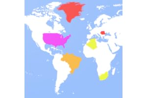 TrueWorld Maps Premium: Country Facts - Compare countries' real sizes