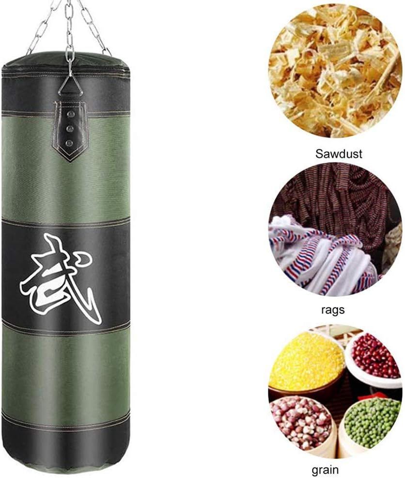 GLOA Sandbag Set, Fitness Training MMA Boxing Kick Hanging Sandbag Punching Bag Gloves Guard Kit