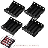 18650 Battery Case Holder, 4 Pcs 4 Slots x 3.7V DIY