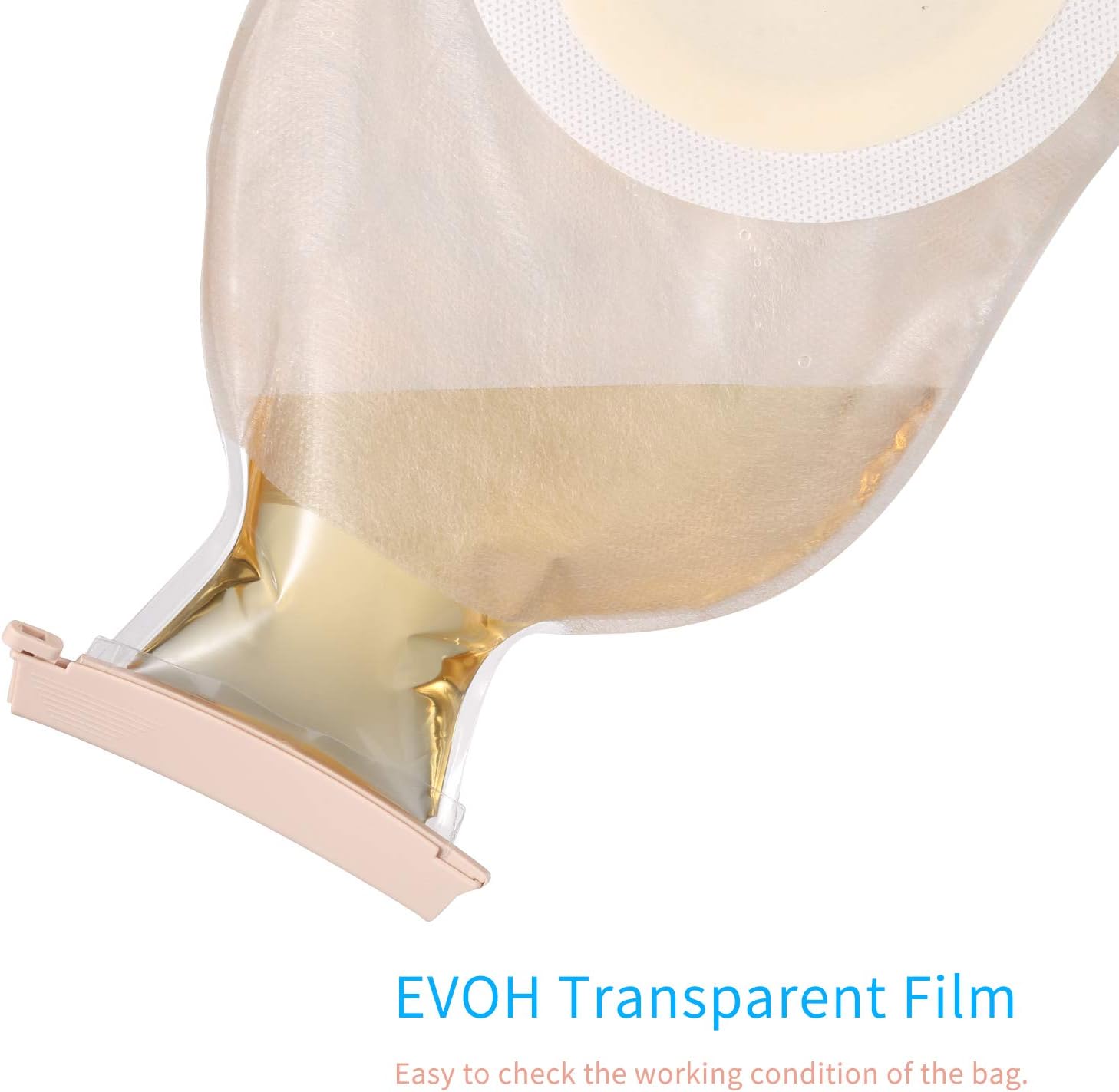 10 PCS Colostomy Bags with Clamp Closure, Ostomy Supplies,One Piece Drainable Ostomy Colostomy Pouch for Ileostomy Stoma Care, Cut-to-Fit: Health & Personal Care