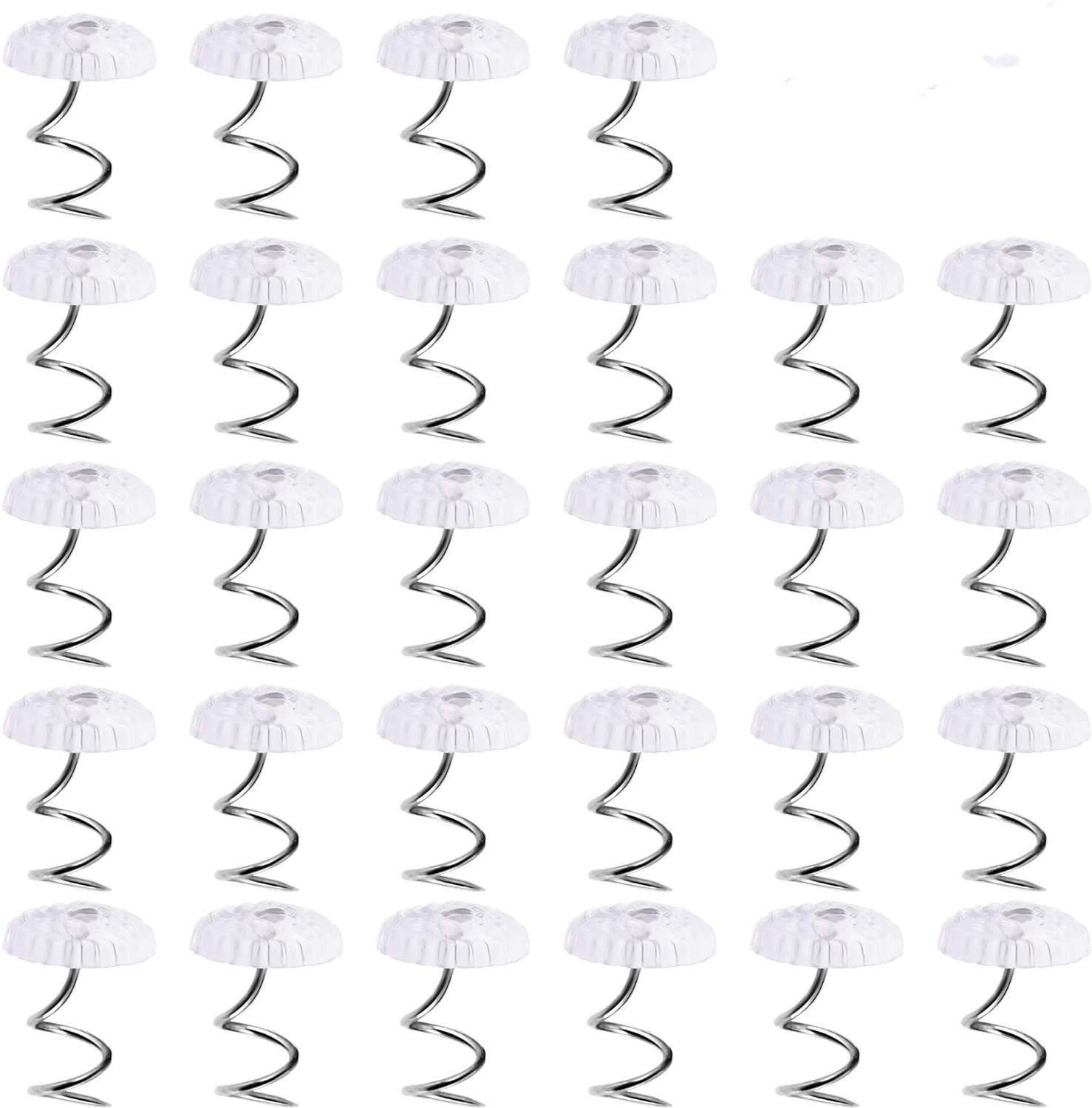 Clear Heads,Plastic decorative needle 100 Pieces Clear Heads Twist Pins Plastic Head Upholstery Pin for Slipcovers and Bedskirts