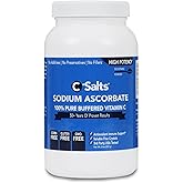C-Salts Pure Sodium Ascorbate Vitamin C Powder - Non-Acidic Sugar-Free Buffered Powdered Drink for Hydration & Immune Support - Antioxidant for Overall Wellness - Perfect for Drinks or Recipes - 8 oz