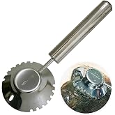 Ginrin Fish Scaler Brush Fish Scale Remover Made in Japan with stainless Steel Circle Sawtooth