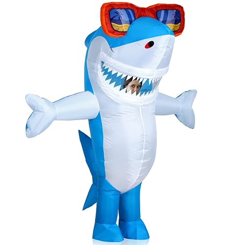 Foaincore Inflatable Shark Costumes for Adult Halloween Costumes Shark ...