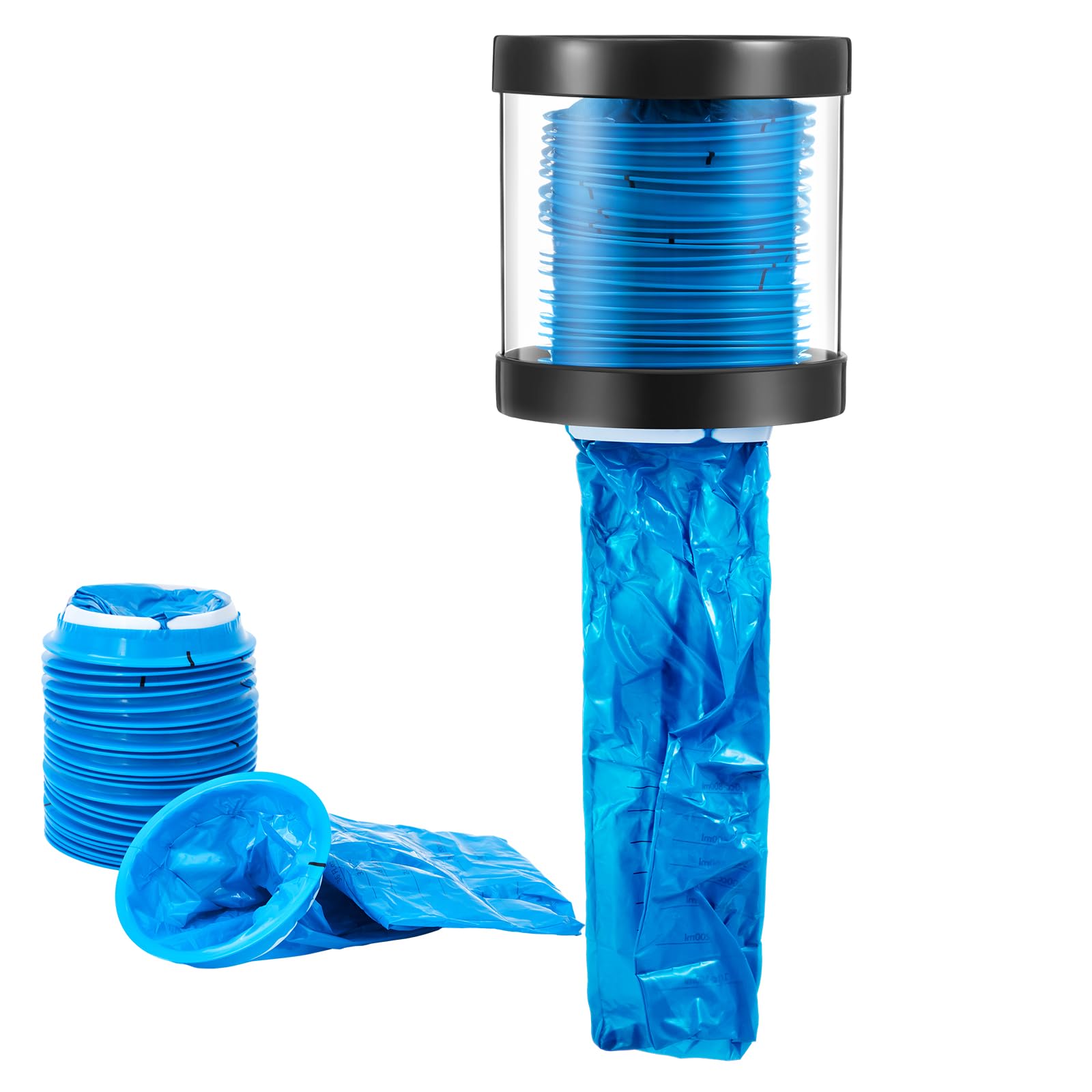 Photo 1 of AceOrbit Vomit Bag Dispenser with 24 Emesis Bags, Easy to Refill, Wall Mounted, for Vomit, Emesis, Car Sickness, Travel, Kids, Pregnant Women, Black