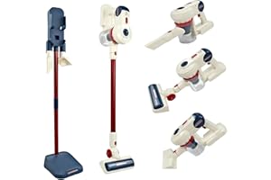 Toymaker Kids Cleaning Toy Set Vacuum That Really Works,Cordless Vacuum Cleaner Toys with Three Working Suction for Realistic Pretend Playing Home Cleaning Toy for Boys & Girls Ages 3 4 5 6 7 8