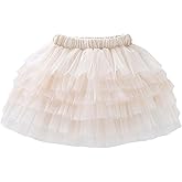 LYSMuch 12M-4T Baby Girl Tulle Skirt Toddler Tutu Skirt Six-Layer Birthday Outfit