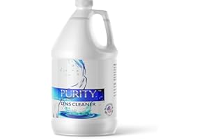 PURITY LENS CLEANER Purity Eye Glasses Lens Cleaner - Refill Eyeglass Lens Cleaning Bottle - Safe for All Lenses (AR Coated Included), Eyeglasses and Screens - Made in USA - Clear, 1gal