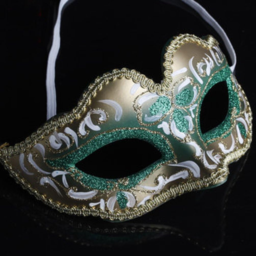 Children's Costume Mask Masquerade Masks 5.91"2.76" (green