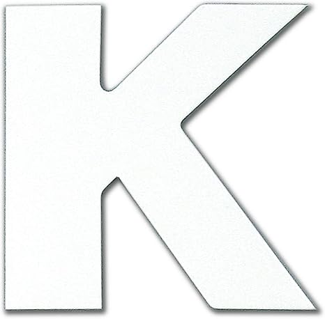 Amazon Co Jp ダイドーハント 磁気ステッカー アルファベット K マグネット 切り文字 白 高さ5 幅5cm Diy 工具 ガーデン
