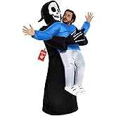 Grim Reaper Pick Me Up Inflatable Costume - Great Illusion Fancy Dress Outfit One size fits most