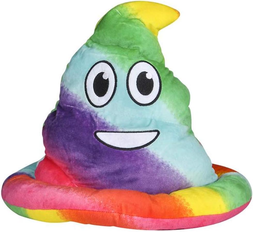 RAINBOW EMOTICON POOP HAT Toys & Games