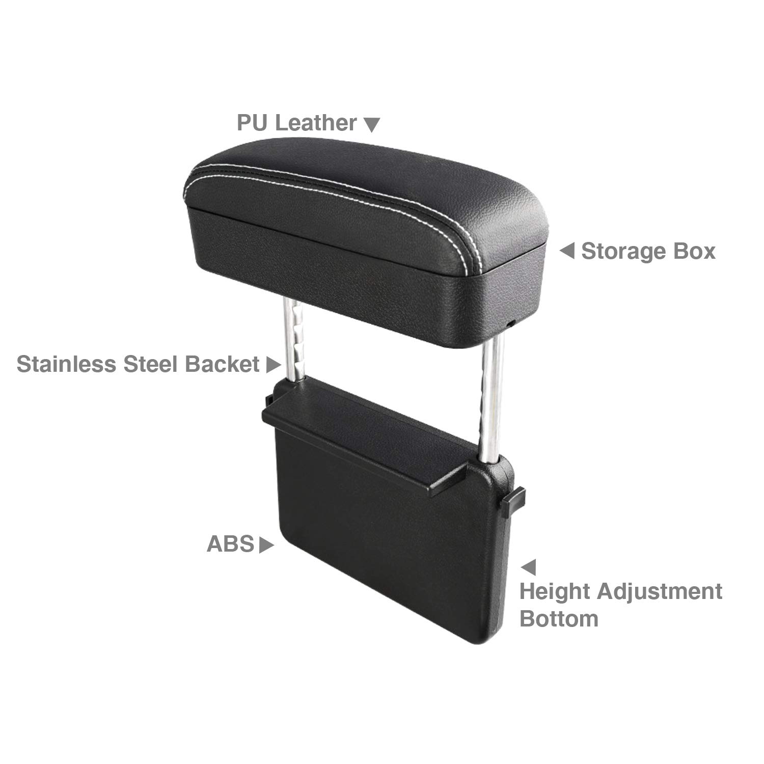 CDEFG Armrest Support Elbow Rest Pad Armrest Extender White Line