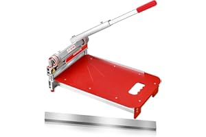MAIHUITE Laminate/Vinyl Floor Cutter, 13” Vinyl Plank Cutter – Easy Angle & Length Cutting, Flooring Tools – Cuts Laminate Floor, Engineered Wood, LVP, LVT, VCT, SPC, WPC, HSS Blade, Spare Blade Included
