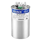 BOJACK 45+10 uF ±6% 45/10 MFD 370/440 VAC CBB65