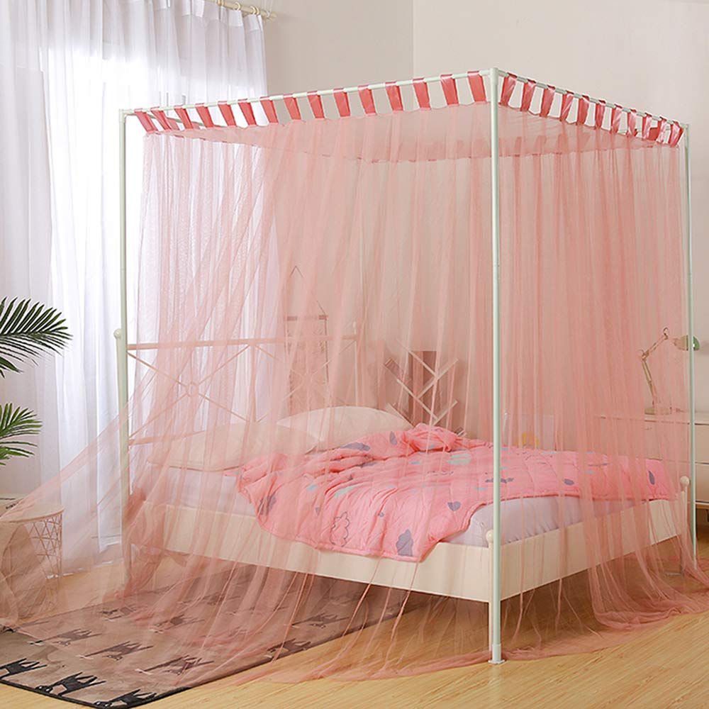 Twin Black Mengersi Simple 4 Corner Post Bed Canopy Curtains Quick Easy Installation With Buttons Bed Canopies Drapes