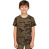 TWCHAS Kids Camo T-Shirt, Lightweight and Breathable Summer Camo T-Shirt for Outdoor Play, Adventure and Everyday Comfort