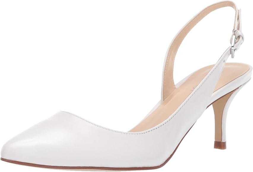 nine west white pumps