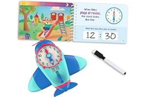 Educational Insights Time to Learn Telling Time Activity Set - Kids Clock Toy, Teaching Clock for Kids Games, Practice How to Tell Times on Analog & Digital Clocks, Fun Classroom Resource, Ages 6+