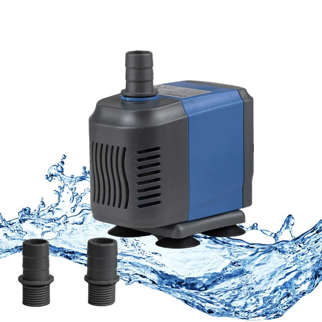 Submersible Fish Tank Water Pump Sump Filter Aquarium Water Feature Fountain 2 Nozzles 2000L/H