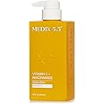 Medix 5.5 Radiant Glow Vitamin C Body Wash W/Niacinamide | Citrus Scented Gentle Body & Face Cleanser For Women, Men, Dry Skin, & Smoother-Looking Skin | Removes Dirt, Oil, & Impurities, 15 Fl Oz