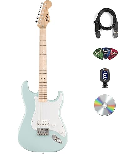 Amazon.com: Fender Squier Sonic Stratocaster - Arctic White Bundle