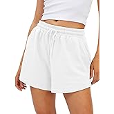 AUTOMET Women's Lounge & Casual Sweat Shorts, Soft High Waist Shorts for Home,Summer Daily Wear, Travel and Light Exercise
