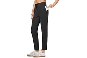 Willit Women's Golf Travel Pants Stretch Athletic Sweatpants 7/8 Yoga Casual Pants Quick Dry Lightweight