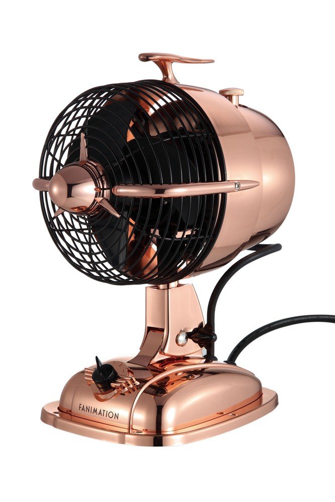 Rose Gold Urbanjet 12" Tall 3Blade Retro Oscillating Table Fan eBay
