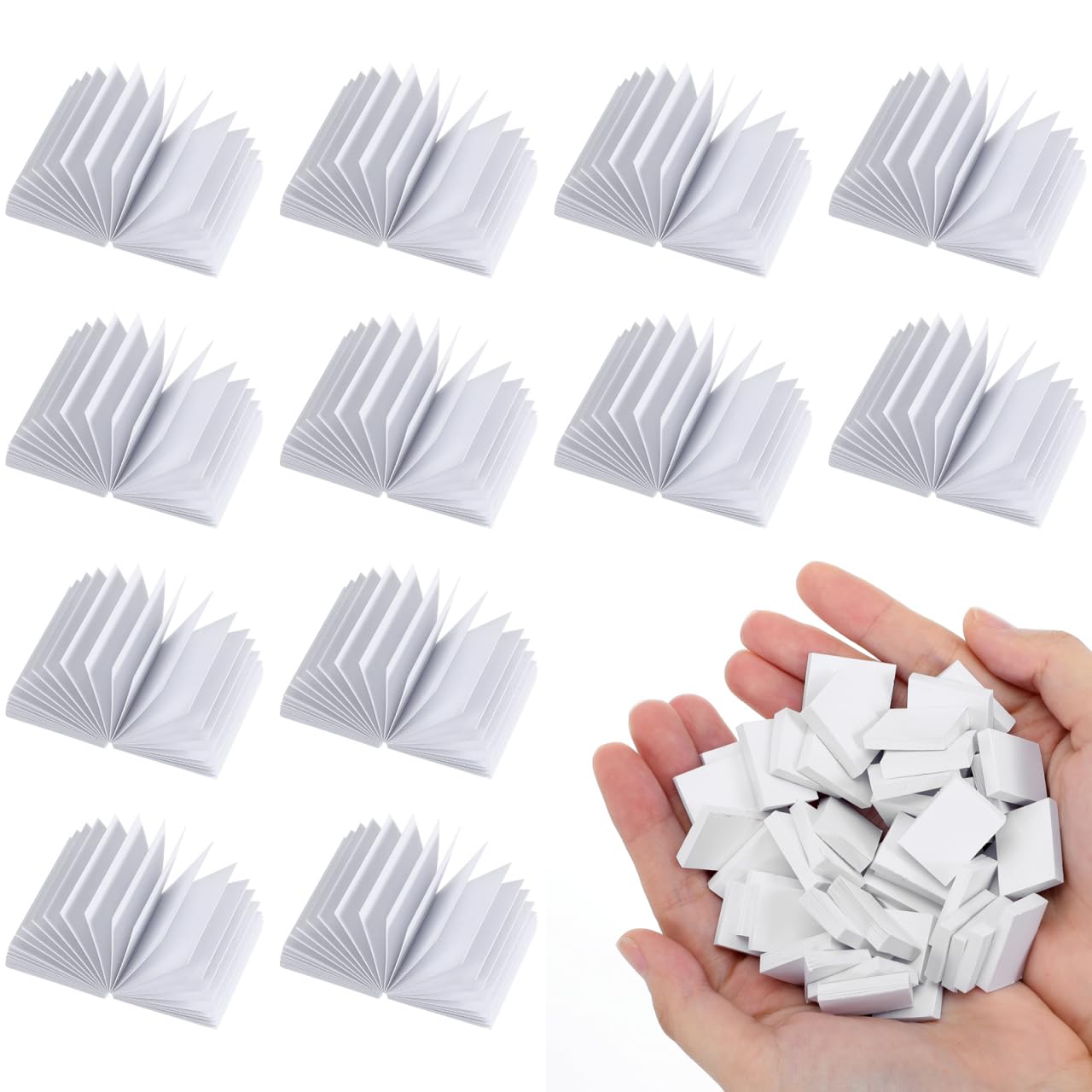 Photo 1 of MAGICLULU 50Pcs Miniatures Dollhouse Books Mini Blank Tiny Book Bulk for Crafts Doll House Bookshelf Furniture Accessories 0.83 x 0.63 x 0.12Inch