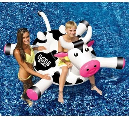 inflatable cow pool float