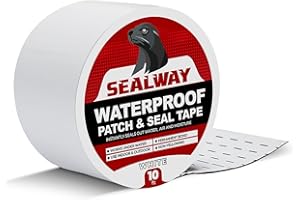 SEALWAY White RV Roof Sealant Tape, 2" x 10' Waterproof Repair Seal Tape – Extra Thick, UV-Resistant, Weatherproof Patch for Permanent Leak Sealing on RVs, Trailers, and Mobile Homes