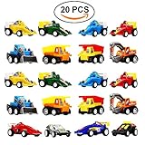 TOPTOY Gifts for 2-6 Year Old Boys Girls, Pull Back Car Assorted Construction Vehicles and Race Car Toys for 2-6 Year Old Boys Girls 2018 TTUSCR20