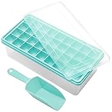 Food-grade Silicone Ice Cube Tray with Lid and