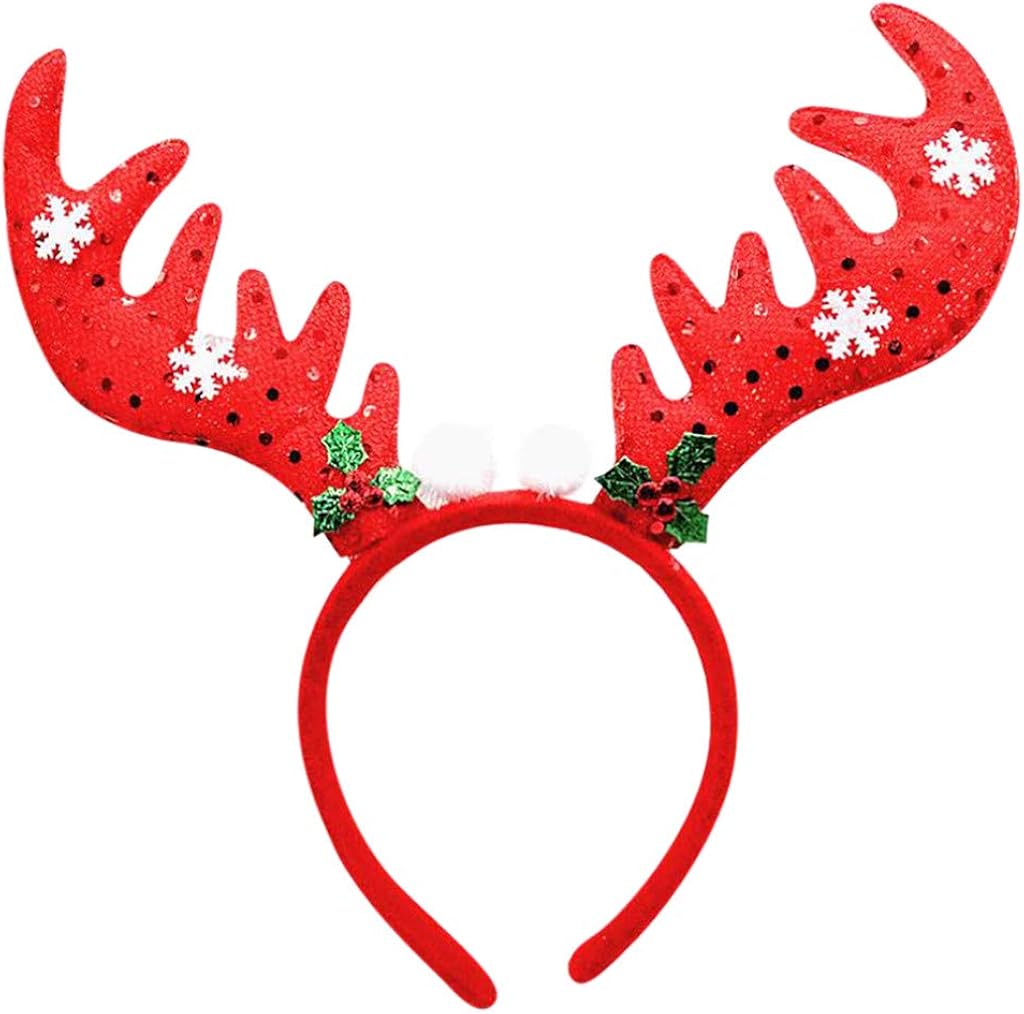 Fulltime(TM) Christmas Headbands for Women, Novelty Cartoon Large