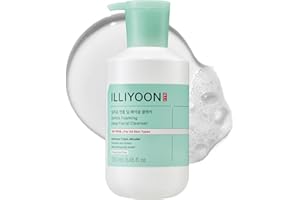 Illiyoon Gentle Deep Facial Cleanser | Low pH Gel-to-Foam Face Wash for Sensitive Skin, Hydrating Gel Cleanser & Daily Makeup Remover, Korean Skincare, 8.45 fl.oz.