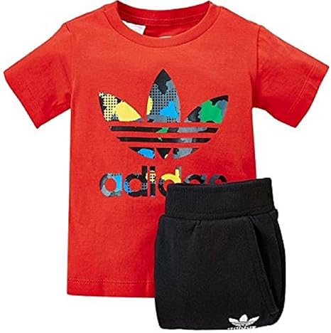 infant red adidas tracksuit