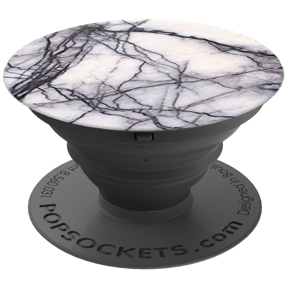 PopSockets PS Soporte telescópico para Smartphones y tabletas Estilo White Marble