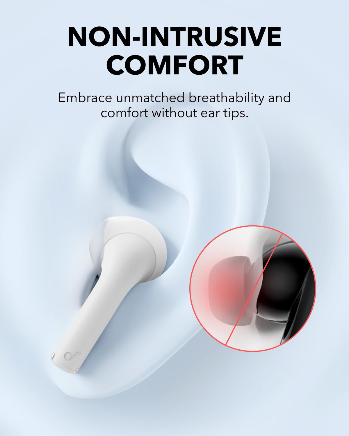 soundcore K20i von Anker, Semi-In-Ear Earbuds, Bluetooth Wireless, 36h Spielzeit, Schnell-Laden, klarer Sound, komfortable Passform, ENC 2-Mikrofone, anpassbarer EQ, IPX5, Bluetooth 5.3, App-Steuerung 2