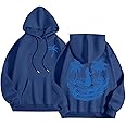 FAEXUM Pink Pom Puff Hoodie for Teen Girls Graphic Hoodie Cute Preppy Sweatshirt Long Sleeve Drawstring Tops With Pockets