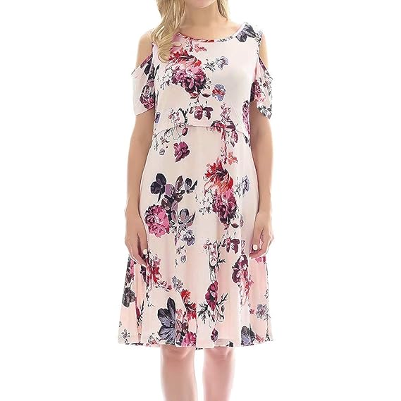 Ashop Robe De Grossesse élégant été Mode Femme Enceinte