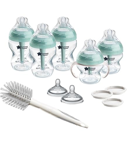 Tommee Tippee Natural Start Lot de 3 biberons avec tétine à débit moyen, 325 ml, 3 m , auto-stérilisants, essentiels pour l'alimentation du bébé Tommee Tippee Natural Start Lot de 3 biberons avec tétine à débit moyen, 325 ml, 3 m , auto-stérilisants, essentiels pour l'alimentation du bébé