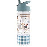 Stephen Joseph, Kids Sip and Snack Water Bottle, 12 oz Tritan BPA Free, Drink and Snack Water Bottle for Girls & Boys, Back to School Water Bottle, Western