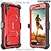 LG Tribute HD / LG X Style / Volt 3, COVRWARE [Aegis Series] with Built-in [Screen Protector] Heavy Duty Full-Body Rugged Holster Armor Case [Belt Swivel Clip][Kickstand], Red