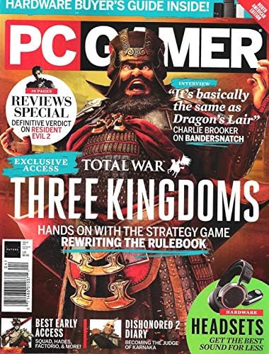 PC GAMER Magazine April 2019 Issue 316 TOTAL WAR THREE KINGDOMS, RESIDENT EVIL 2, HARDWARE BUYER'S GUIDE Single Issue Magazine – 2019