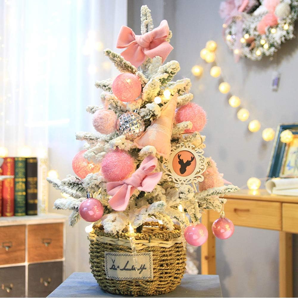 PeiQiH Snow Ornaments Mesa Modelo árboles Arbol De Navidad En Miniatura