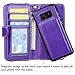 Galaxy S8 Plus Case, E LV Galaxy S8 Plus Case Cover - PU Leather Flip Folio Wallet Purse Case Cover for Samsung Galaxy S8 Plus - [PURPLE]