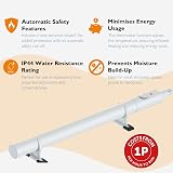 Hylite Slimline Ecoheater Tube Heater with Thermostat White 500mm 55W view 3